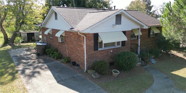 view of front of property featuring cooling unit