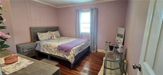 3613 Mcconnell Rd, Greensboro, NC 27405 - bedroom featuring ornamental molding and wood finished floors