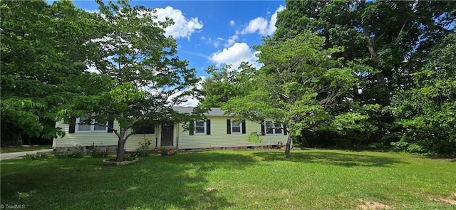 3613 Mcconnell Rd, Greensboro, NC 27405 - view of front of home with crawl space, a front yard, and entry steps