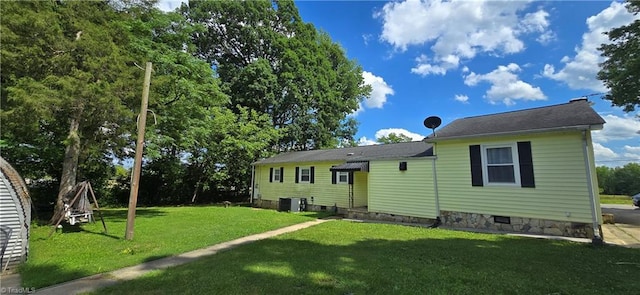 3613 Mcconnell Rd, Greensboro, NC 27405 - back of house featuring a yard and crawl space