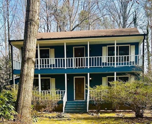 view of front of home with a porch