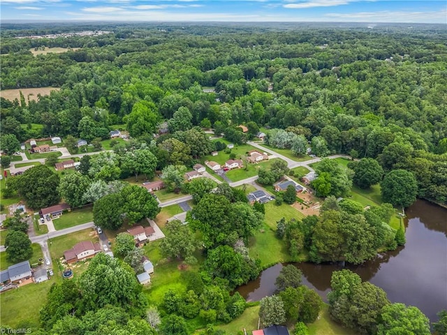 4642 Kings Gate Dr, Winston-Salem, NC 27101 - drone / aerial view of a large body of water and a forest