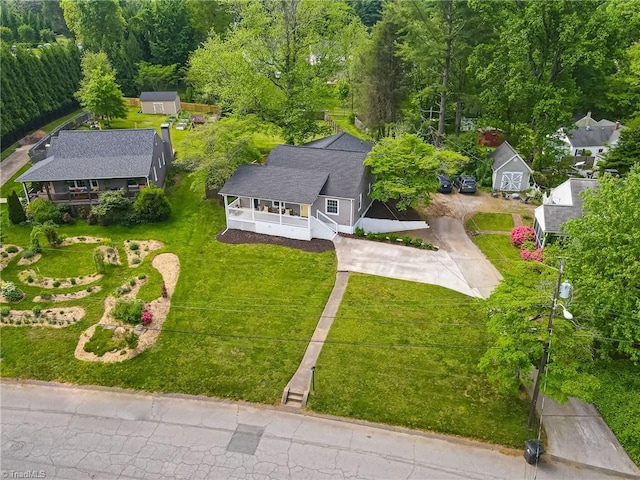 birds eye view of property