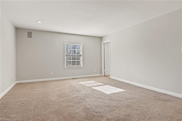 view of carpeted empty room