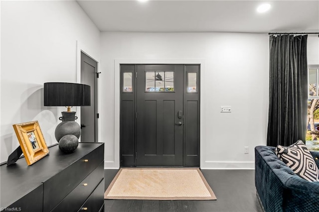 foyer entrance with a wealth of natural light