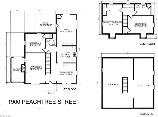 1900 Peachtree St, Winston-Salem, NC 27107 - home floor plan