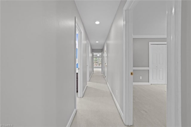 1203 Westminster Dr, Greensboro, NC 27410 - hall featuring light colored carpet and recessed lighting
