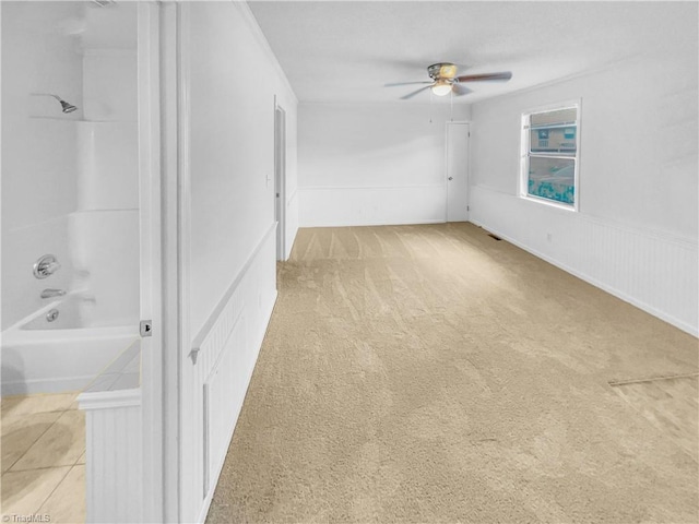 230 Vista Cir Unit B, Winston-Salem, NC 27106 - empty room with carpet flooring and ceiling fan
