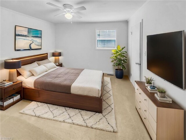230 Vista Cir Unit B, Winston-Salem, NC 27106 - bedroom featuring light carpet and a ceiling fan