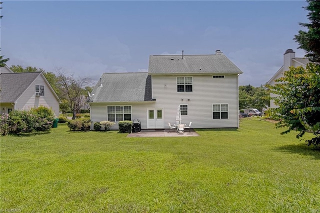 4317 Bradbury Way, High Point, NC 27265 - back of property with a patio, a yard, and roof with shingles