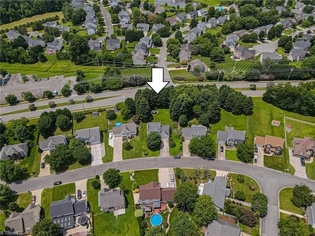 4317 Bradbury Way, High Point, NC 27265 - aerial view of property and surrounding area featuring nearby suburban area