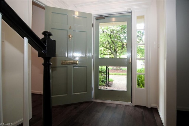 39 Fountain Manor Dr Unit A, Greensboro, NC 27405 - foyer entrance featuring dark wood finished floors