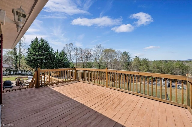 view of wooden terrace