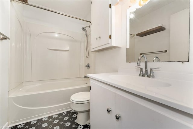 1607 Belmont St, Burlington, NC 27215 - bathroom with vanity, washtub / shower combination, and tile patterned floors