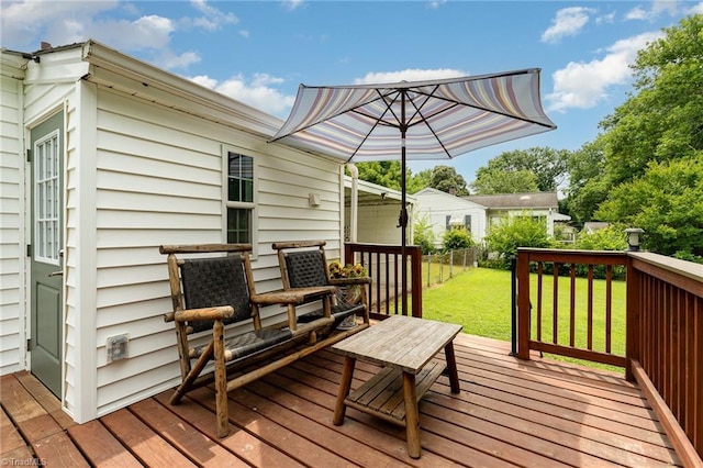 1607 Belmont St, Burlington, NC 27215 - view of wooden deck