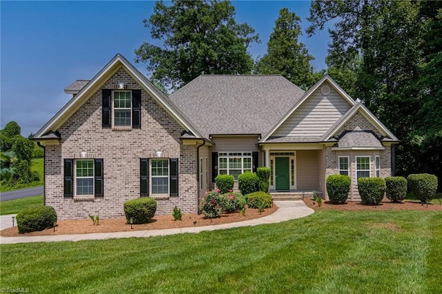 3001 Walbrook Ter, Browns Summit, NC 27214 - view of front of home featuring a front yard and brick siding
