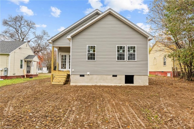 view of rear view of property