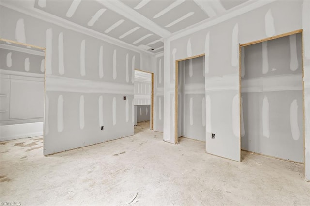 unfurnished bedroom featuring concrete floors