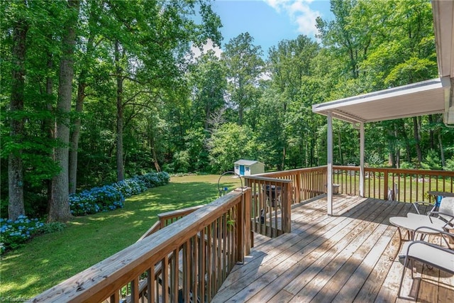 4750 Carlton Dr, Winston-Salem, NC 27105 - wooden terrace featuring a lawn