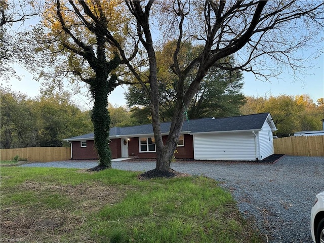 view of ranch-style house