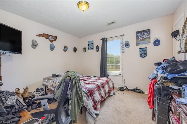 bedroom featuring carpet