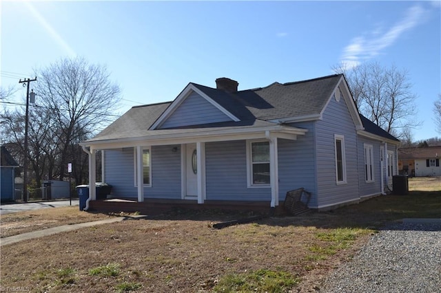 bungalow with covered porch