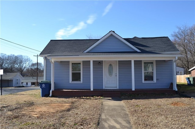 bungalow with a porch