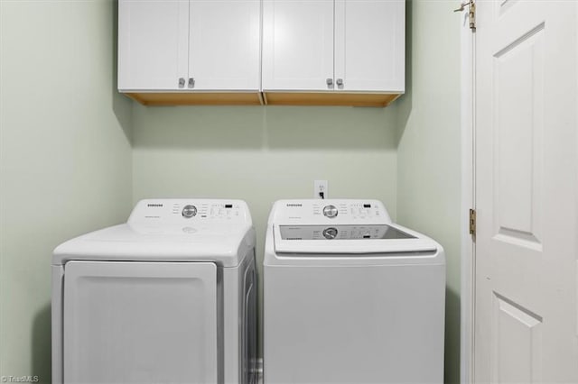 6796 Ironwood Cir, Greensboro, NC 27410 - laundry room with cabinet space and independent washer and dryer
