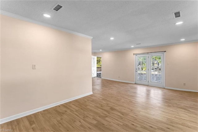 3227 Loftyview Dr, High Point, NC 27260 - spare room featuring baseboards, ornamental molding, and a textured ceiling