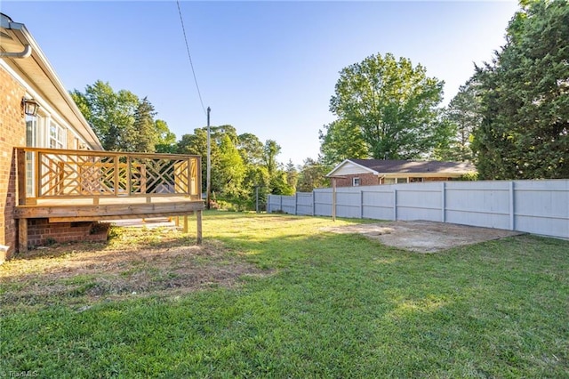 3227 Loftyview Dr, High Point, NC 27260 - view of yard with fence and a deck