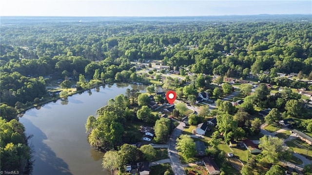 3227 Loftyview Dr, High Point, NC 27260 - drone / aerial view with a water view and a view of trees