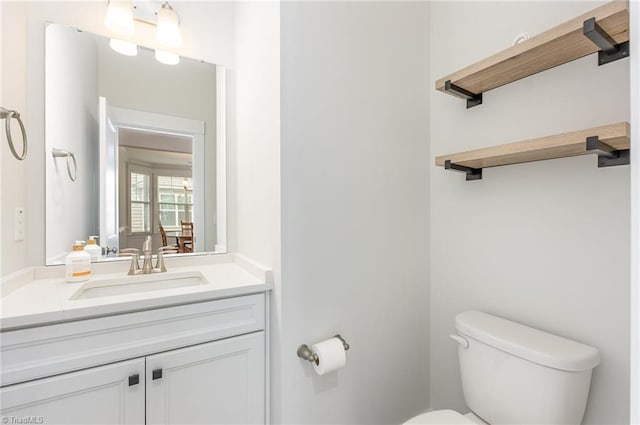 1515 Peabody Ct, Mebane, NC 27302 - half bathroom featuring toilet and vanity