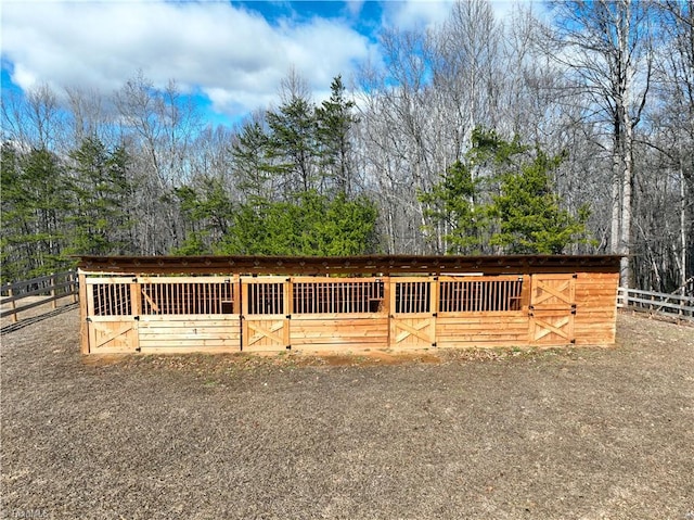 view of stable