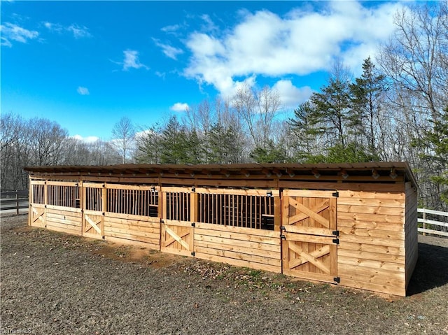 view of stable