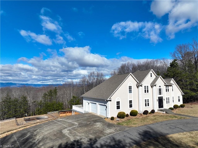 view of home's exterior featuring a garage