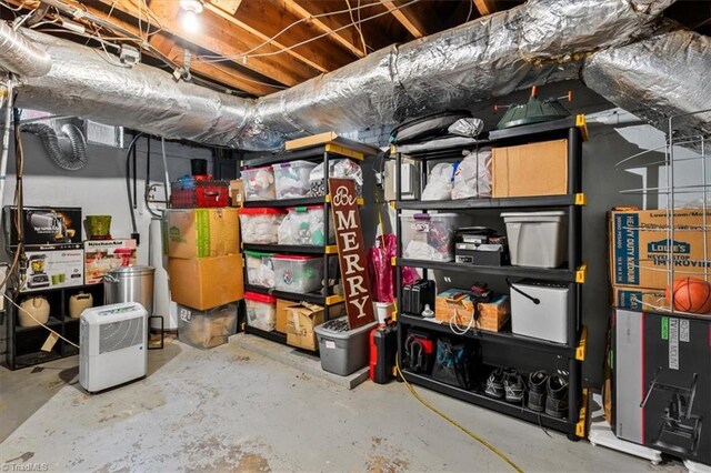 view of storage room