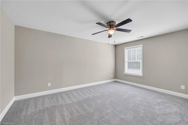 1333 Union Cross Rd, Kernersville, NC 27284 - spare room with ceiling fan, baseboards, and carpet flooring