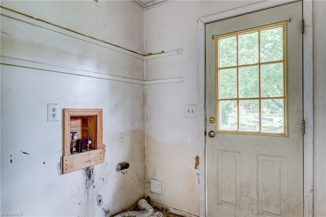 washroom with laundry area and hookup for a washing machine