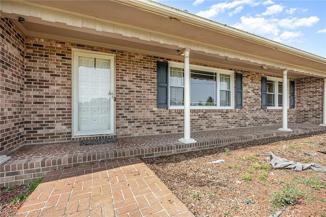 306 Pratt Rd, Dobson, NC 27017 - property entrance with brick siding
