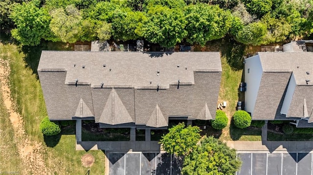 view from above of property