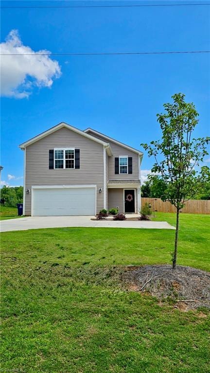1026 Baileys Chapel Rd, Advance, NC 27006 - traditional-style house with an attached garage and concrete driveway