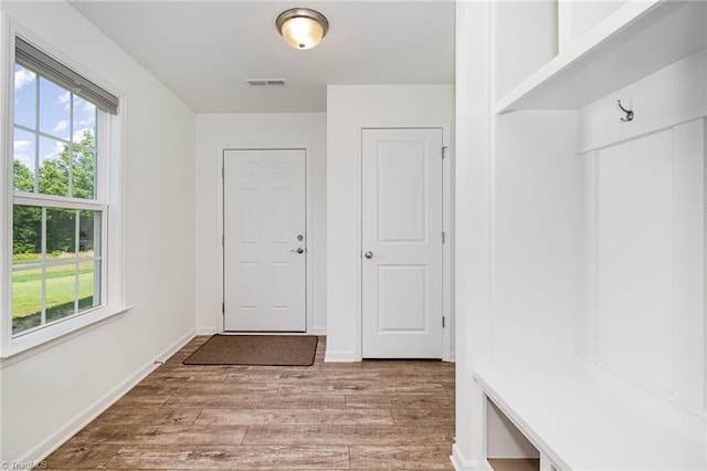 1026 Baileys Chapel Rd, Advance, NC 27006 - mudroom featuring wood finished floors and plenty of natural light