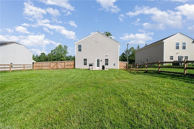 1026 Baileys Chapel Rd, Advance, NC 27006 - back of property with a fenced backyard