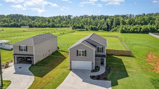 1026 Baileys Chapel Rd, Advance, NC 27006 - overview of rural landscape