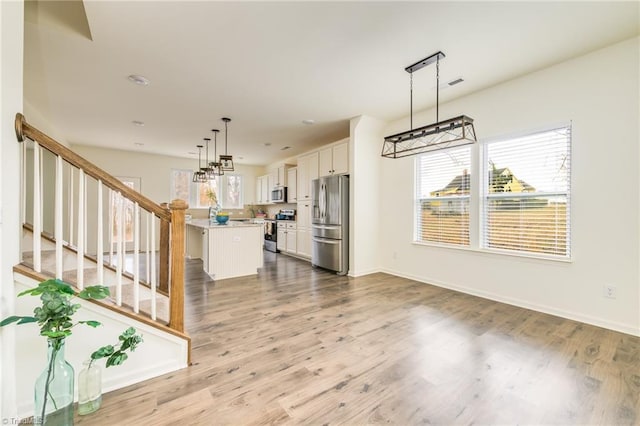 interior space featuring hardwood / wood-style floors