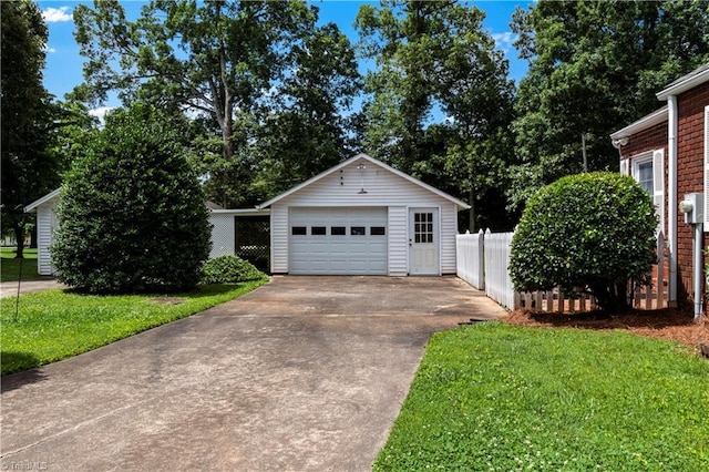 7090 Reynolda Rd, Pfafftown, NC 27040 - detached garage with concrete driveway