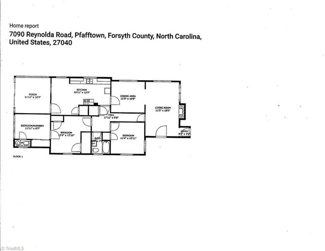 7090 Reynolda Rd, Pfafftown, NC 27040 - view of home floor plan