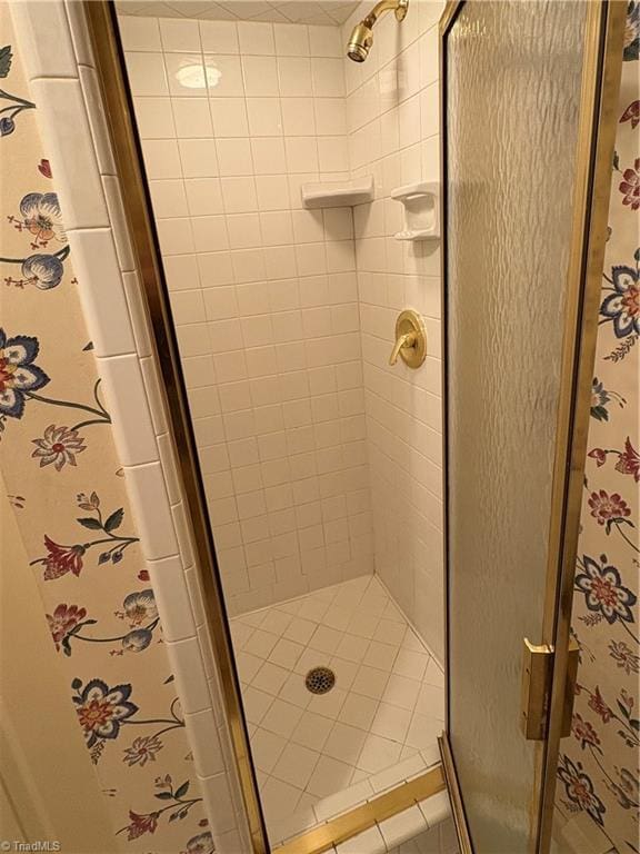 bathroom with walk in shower