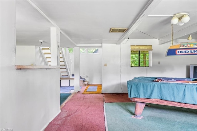 3542 Wayne White Rd, Climax, NC 27233 - recreation room with carpet and billiards