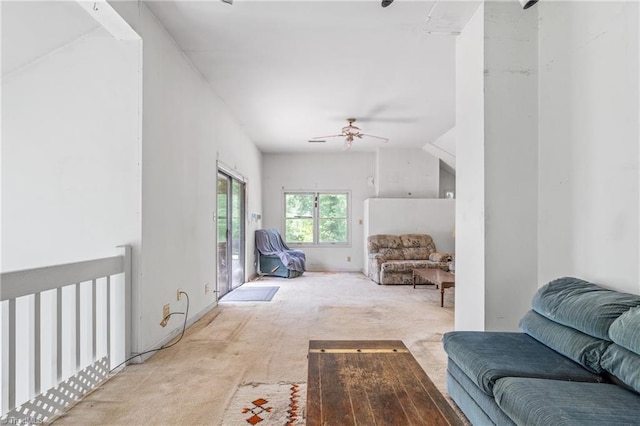 3542 Wayne White Rd, Climax, NC 27233 - living room with carpet and ceiling fan
